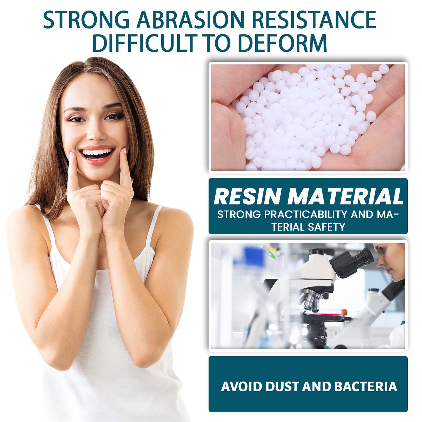 Adjustable Snap-On Resin Dentures for Instant Smile Modification