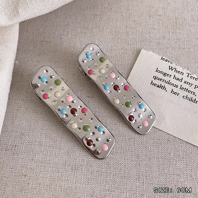 Metal Hair Barrettes with Star, Heart & Wave Designs - Silver Hair Accessories for Women