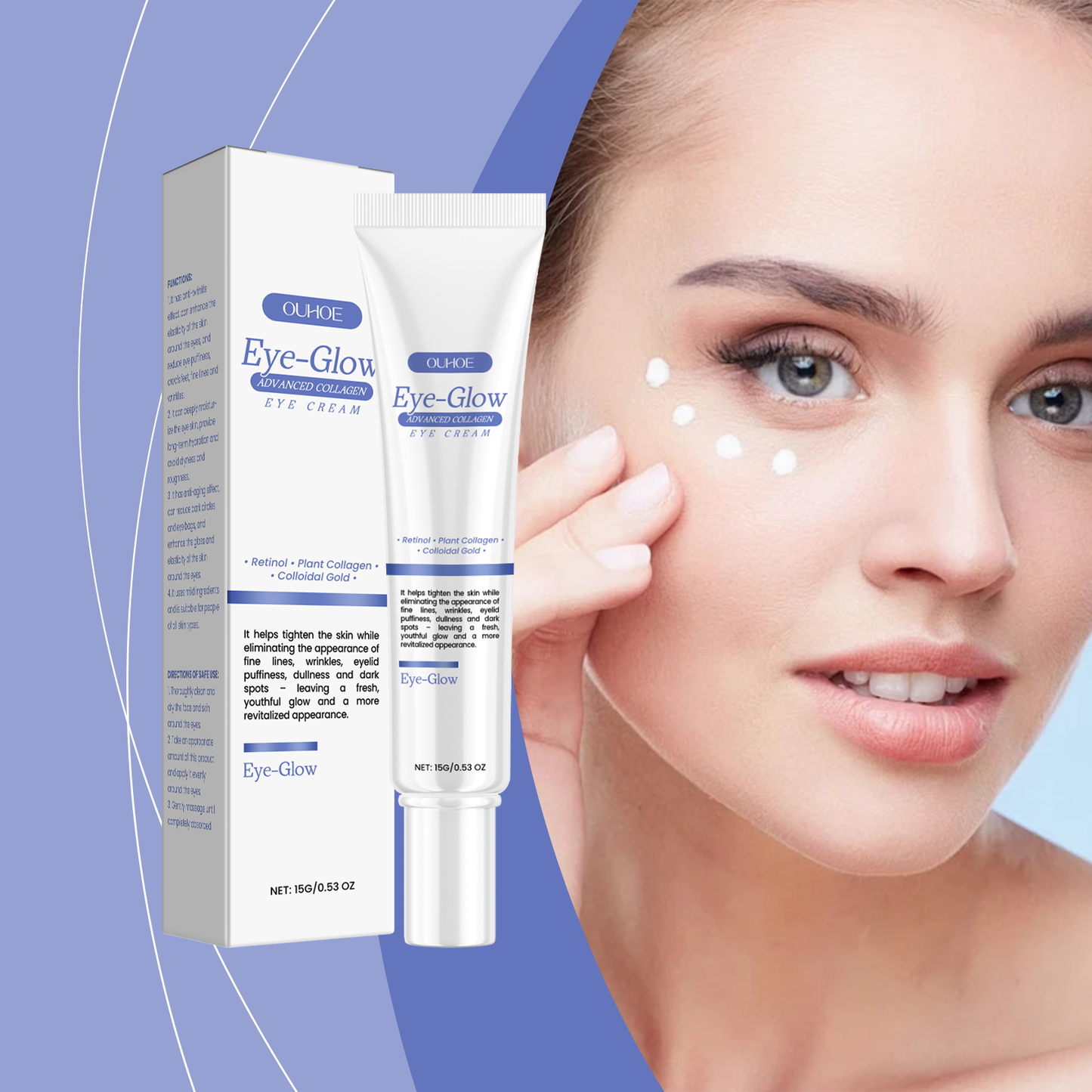 Firming Eye Cream with Retinol - Reduces Fine Lines & Dark Circles