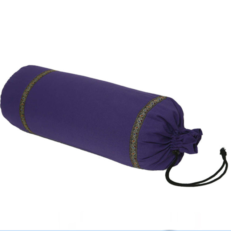 Pregnant Women's Cylindrical Yoga & Waist Support Pillow - Buckwheat Filled