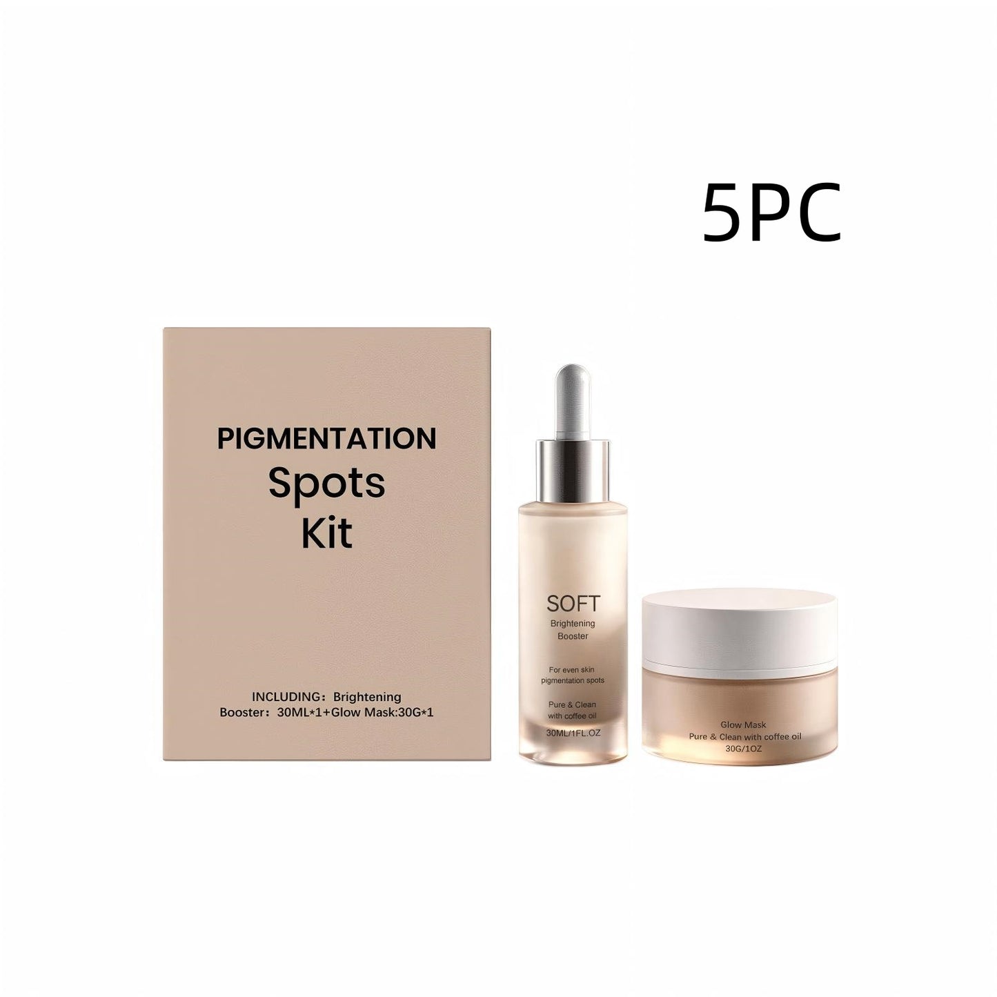 Facial Skincare Set with Serum and Mask for Radiant, Nourished Skin