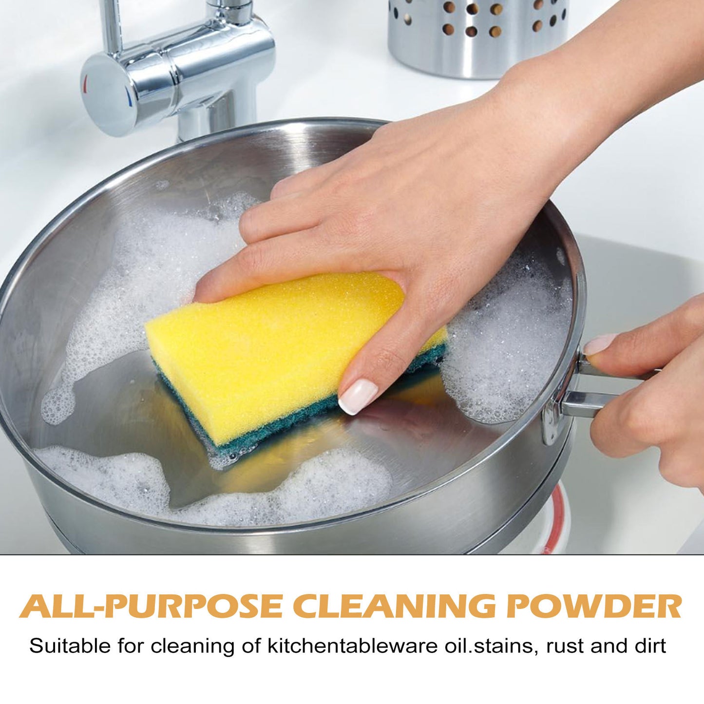 Multi-Purpose Kitchen Cleaning Powder for Heavy Oil & Rust Removal - 110g/250g