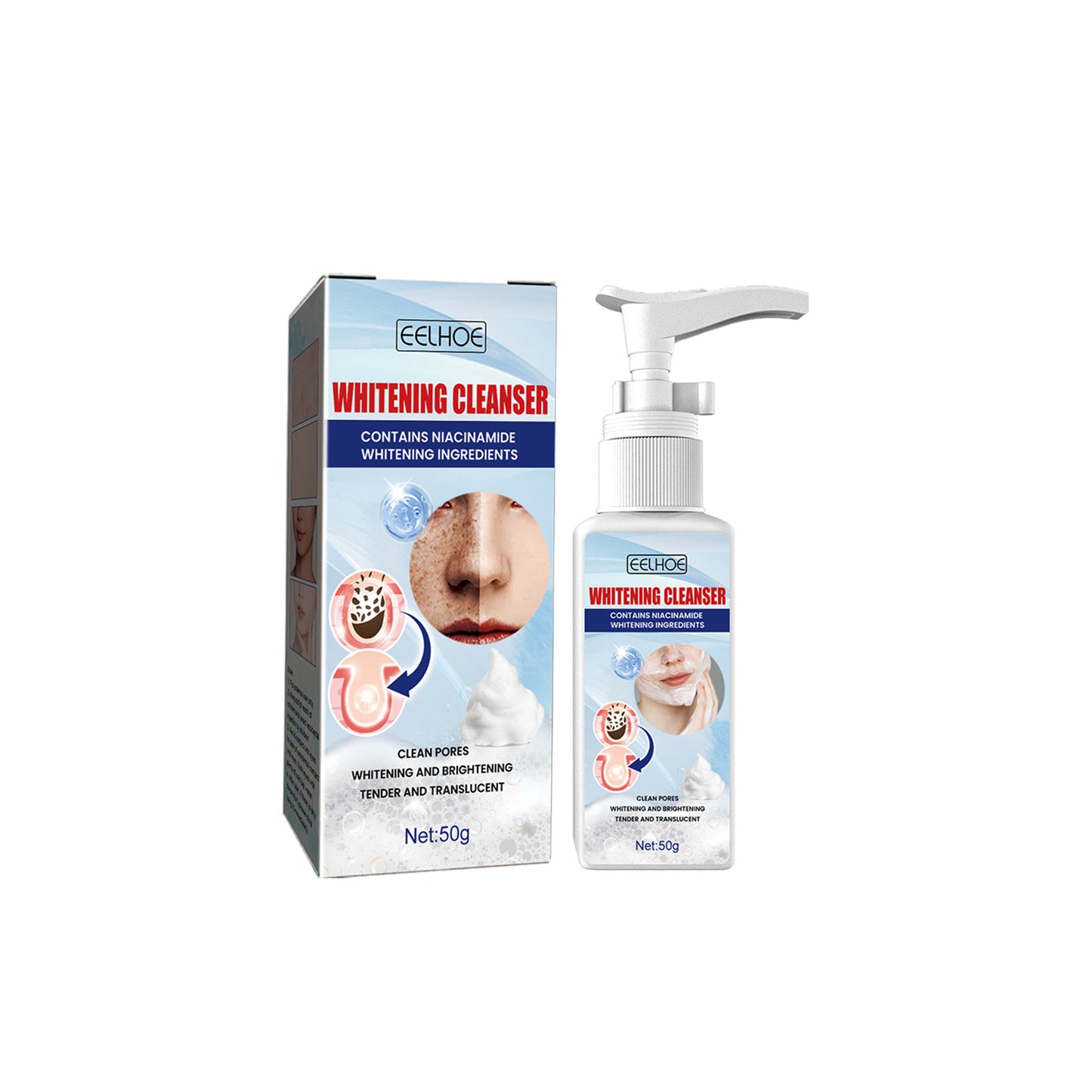 Nicotinamide Facial Cleanser - Hydrating & Brightening Foam Wash