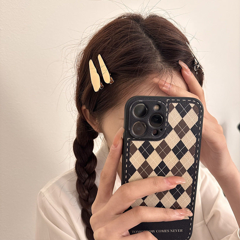 Water Drop Hair Barrettes Side Clips for Women - Broken Hair Accessory