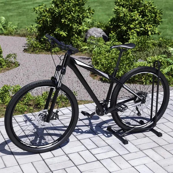 Bike Floor Stand for 12-29 Inch Bikes - Portable Bicycle Parking Rack