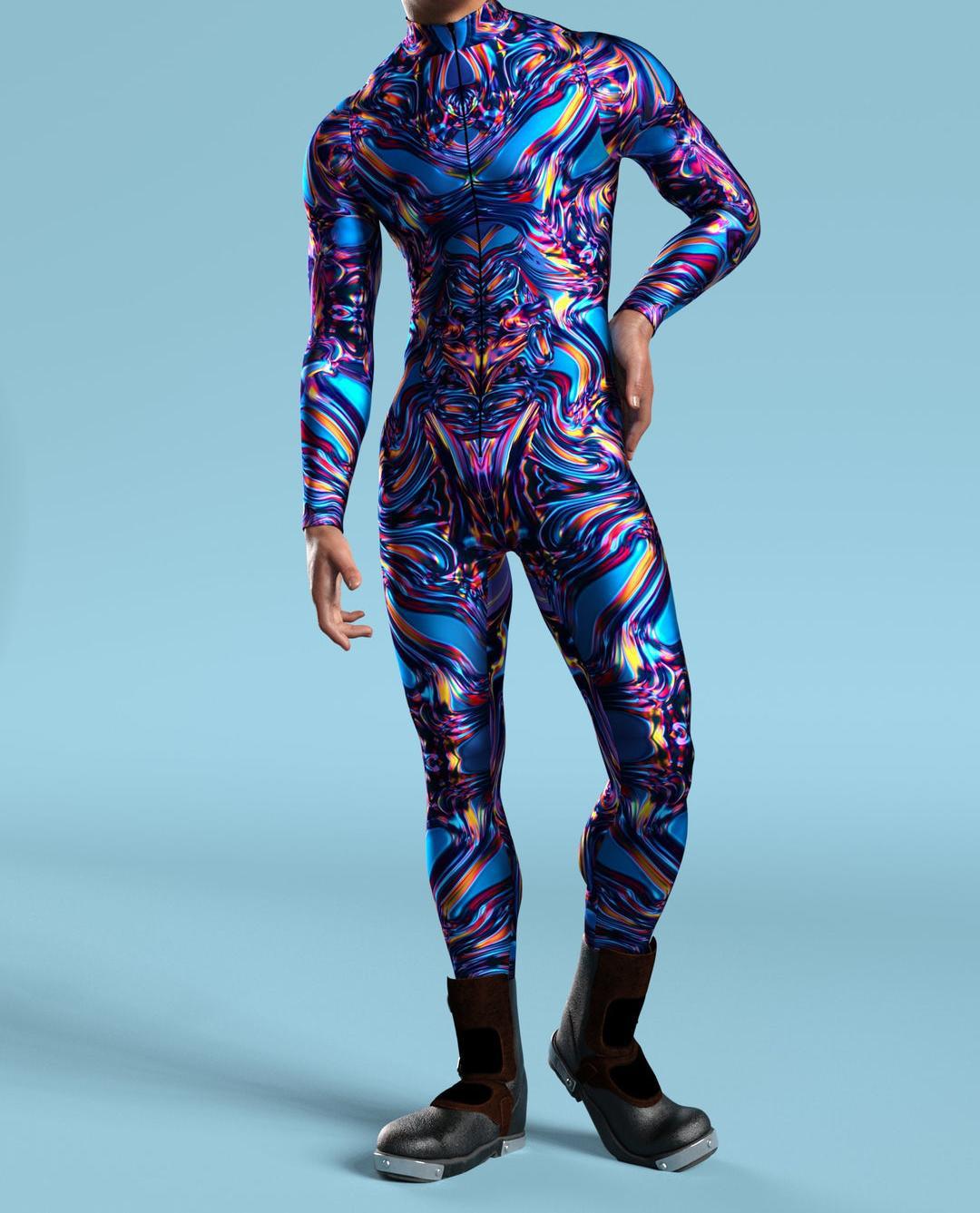 Halloween Cosplay Tights 3D Digital Printing One-Piece Costume