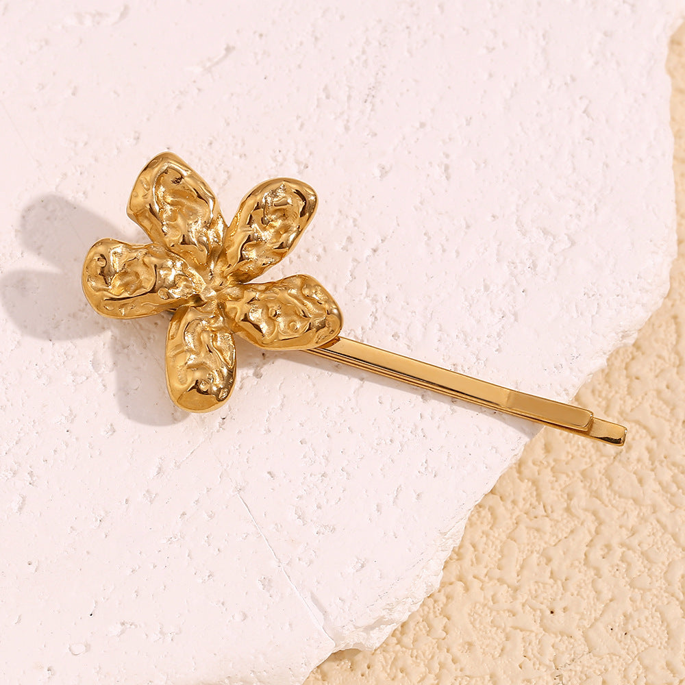 Retro Stainless Steel Hairpin - Gold Fashion Hair Accessories