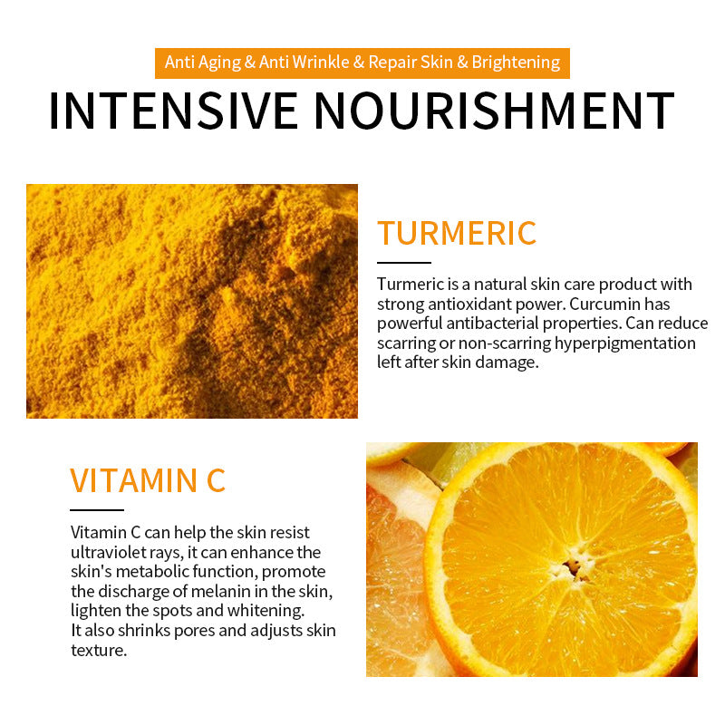 Facial Care Set with Turmeric Powder & Ginger for All Skin Types - Skin Care Kit