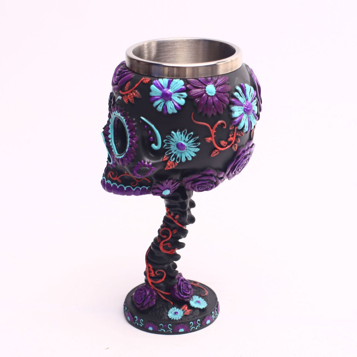 Resin Skull Goblet - Gothic Ghost Head Drinkware for Home & Bar