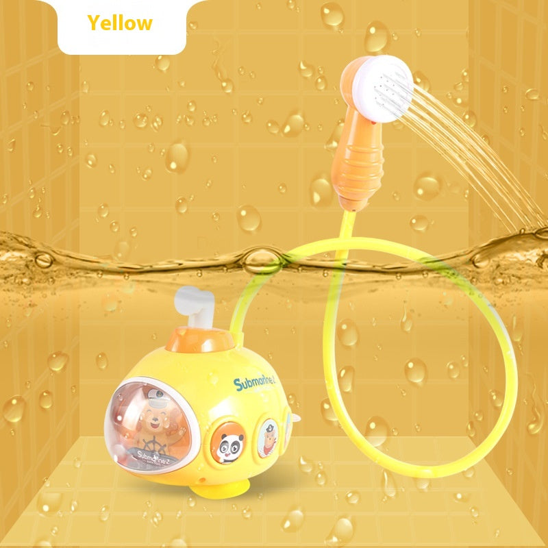 Electric Bath Water Spray Toy Submarine Water Play Accessory