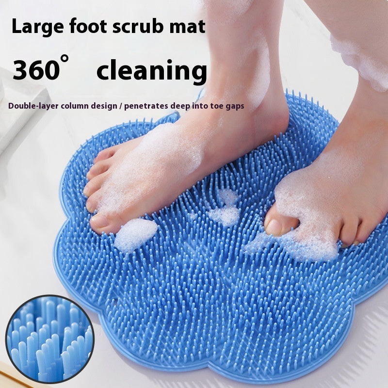 Foot Pad for Dead Skin Removal Silicone Back Wiping Sucker - Lazy Person Bath Accessory