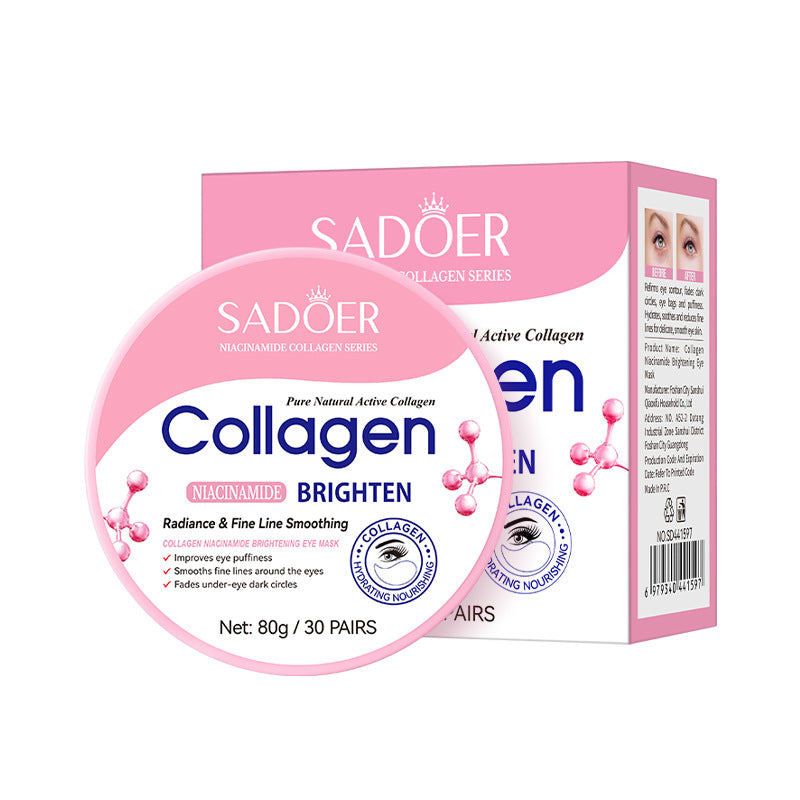 Collagen Hyaluronic Acid Eye Mask for Skin Care - 30 Pairs, All Skin Types