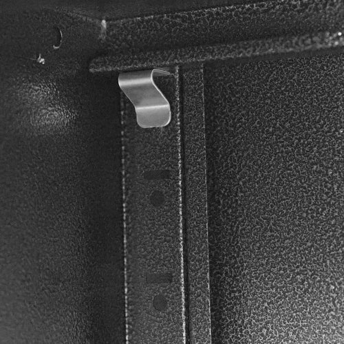Wall-Mounted Metal Tool Storage Cabinet with Locking Doors and Shelf for Garage and Warehouse