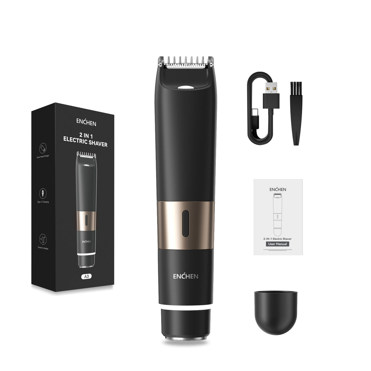 Rechargeable Electric Body Hair Trimmer & Shaver