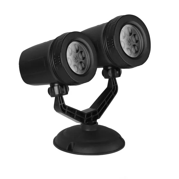 Christmas Snowflake Projector Light - Dual-Head LED, Waterproof