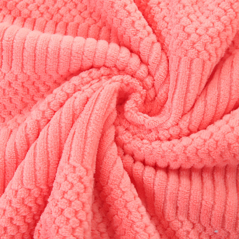Thick Coral Fleece Bath Towel - Household Shower & Beach Towel Set