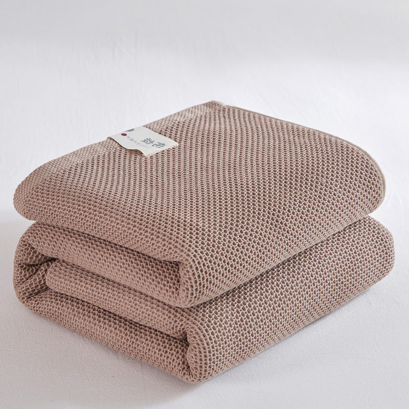 Cotton Honeycomb Towel Quilt - Single & Double Size Home Textiles