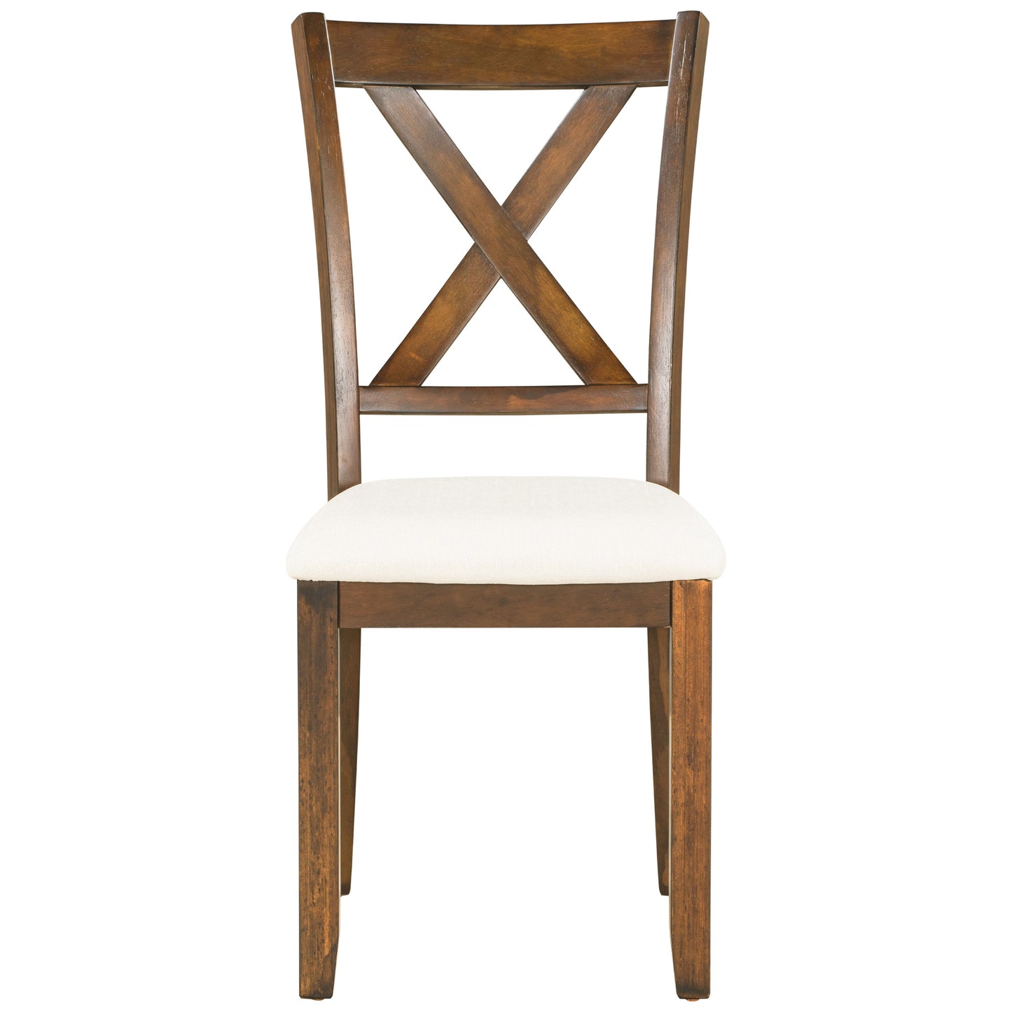 6-Piece Wooden Dining Table Set with Chairs and Bench - Natural Cherry