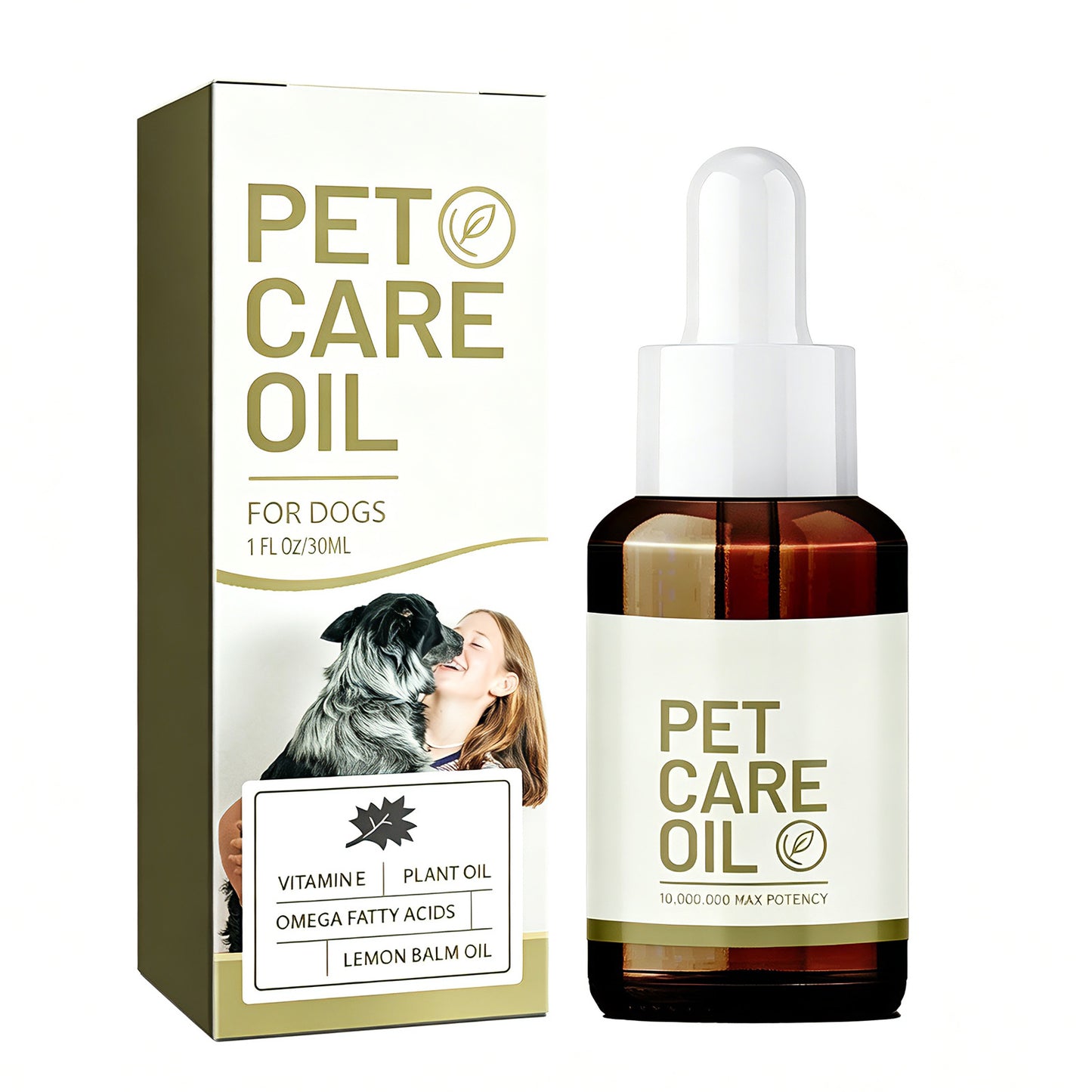 Dog Joint & Muscle Relief Oil with Lemon Balm & Omega Fatty Acids - Support Mobility
