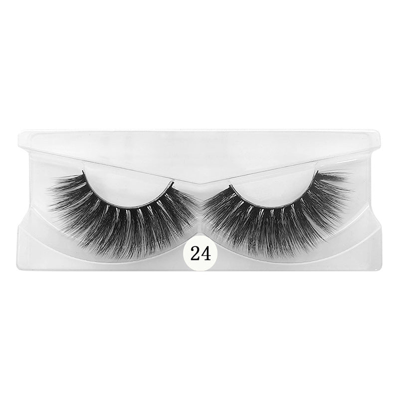 Multi-Layer 3D False Eyelashes Set Natural Volume Style - 1 Pair