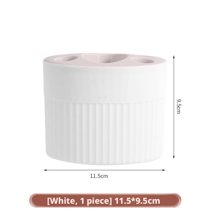 White Dental Storage Box - Compact Organizer for Oral Care Supplies