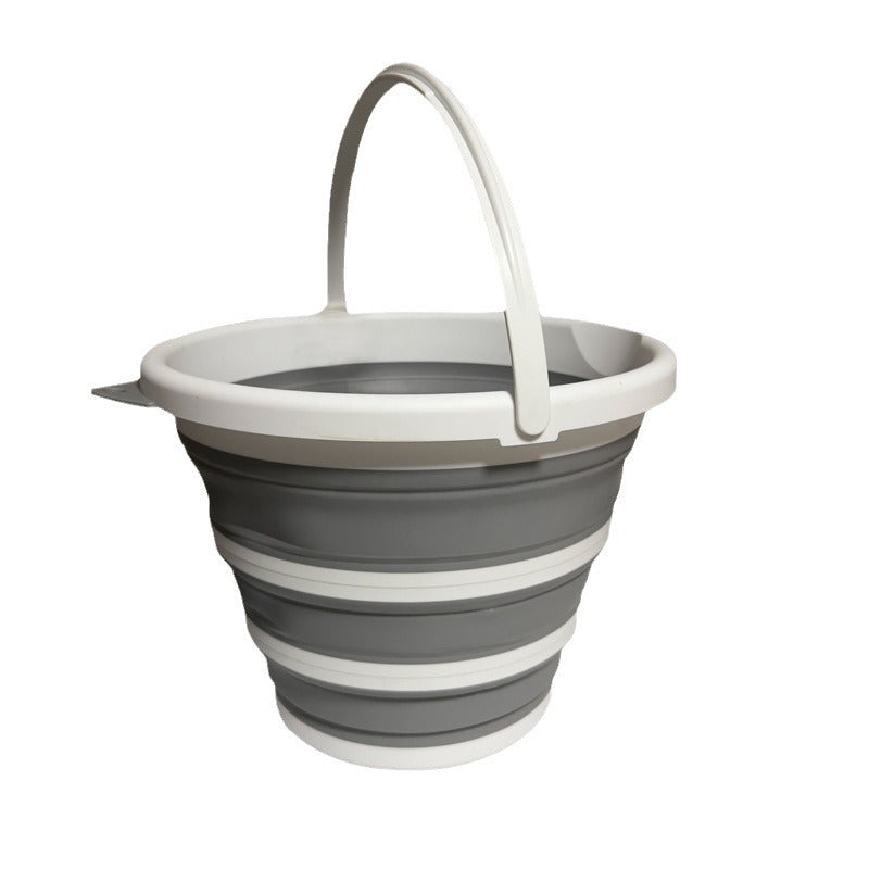 10L Plastic Folding Bucket for Household, Garden & Fishing Use