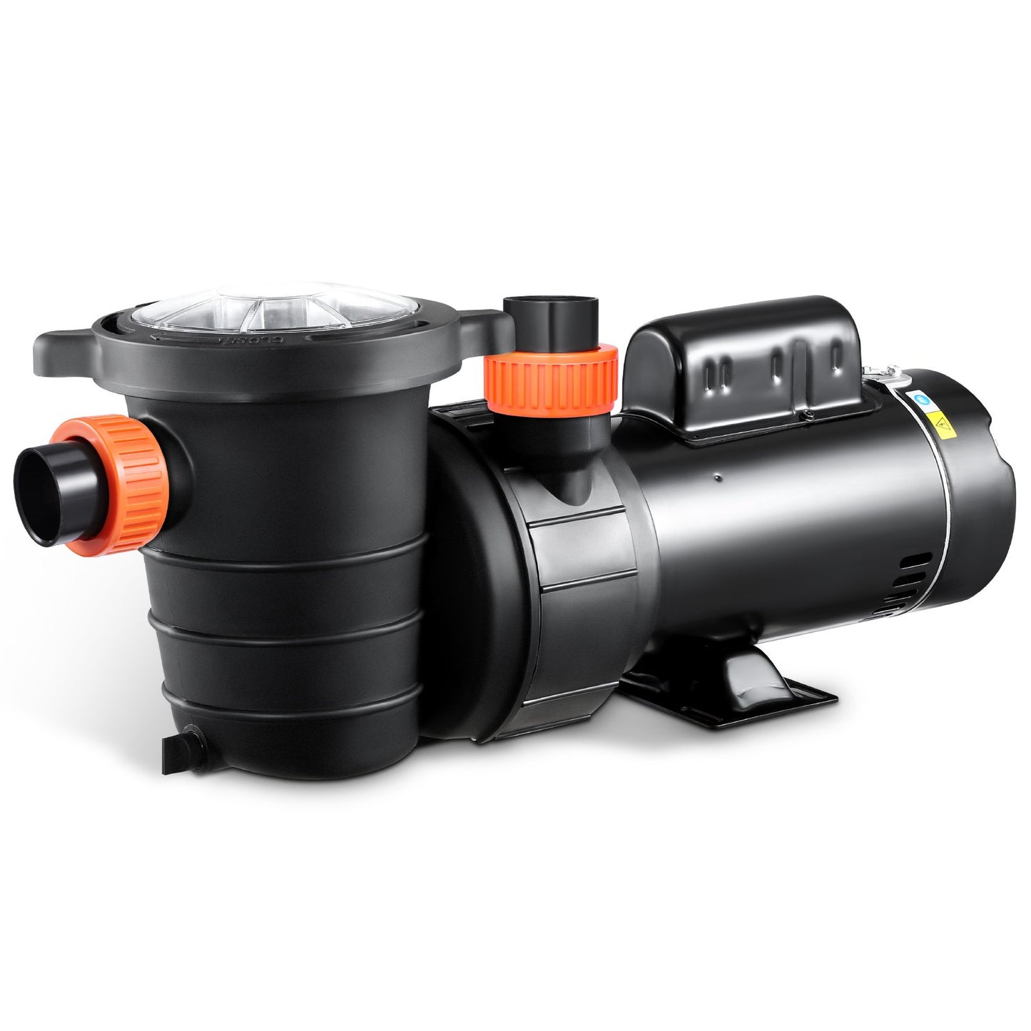 Dual Speed Above Ground Pool Pump 1.5HP Copper Motor 110 GPM Black