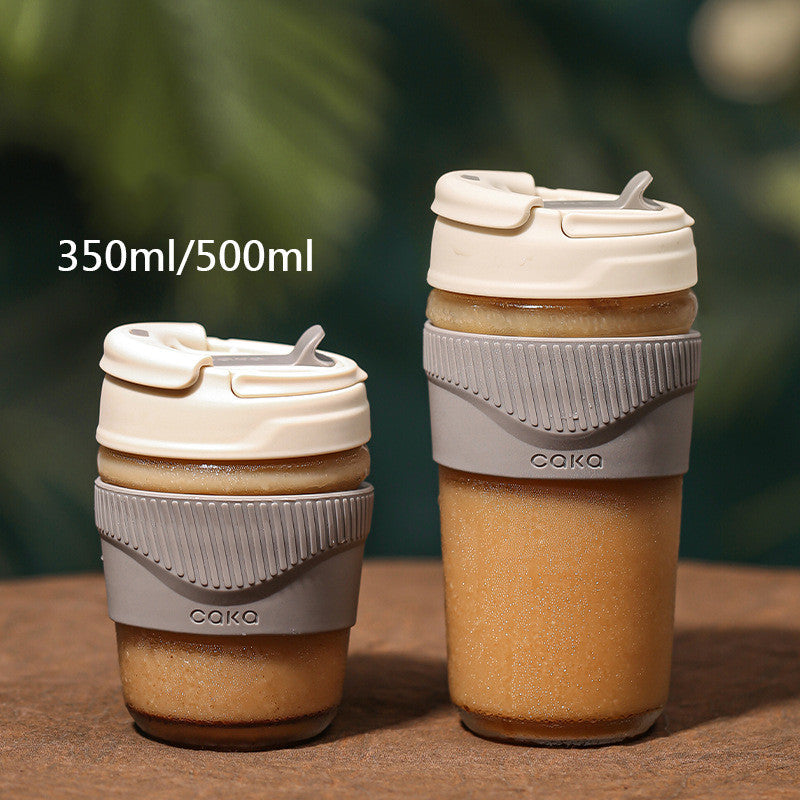 Handheld Ceramic Stainless Steel Insulated Cup - Large Capacity Drinkware
