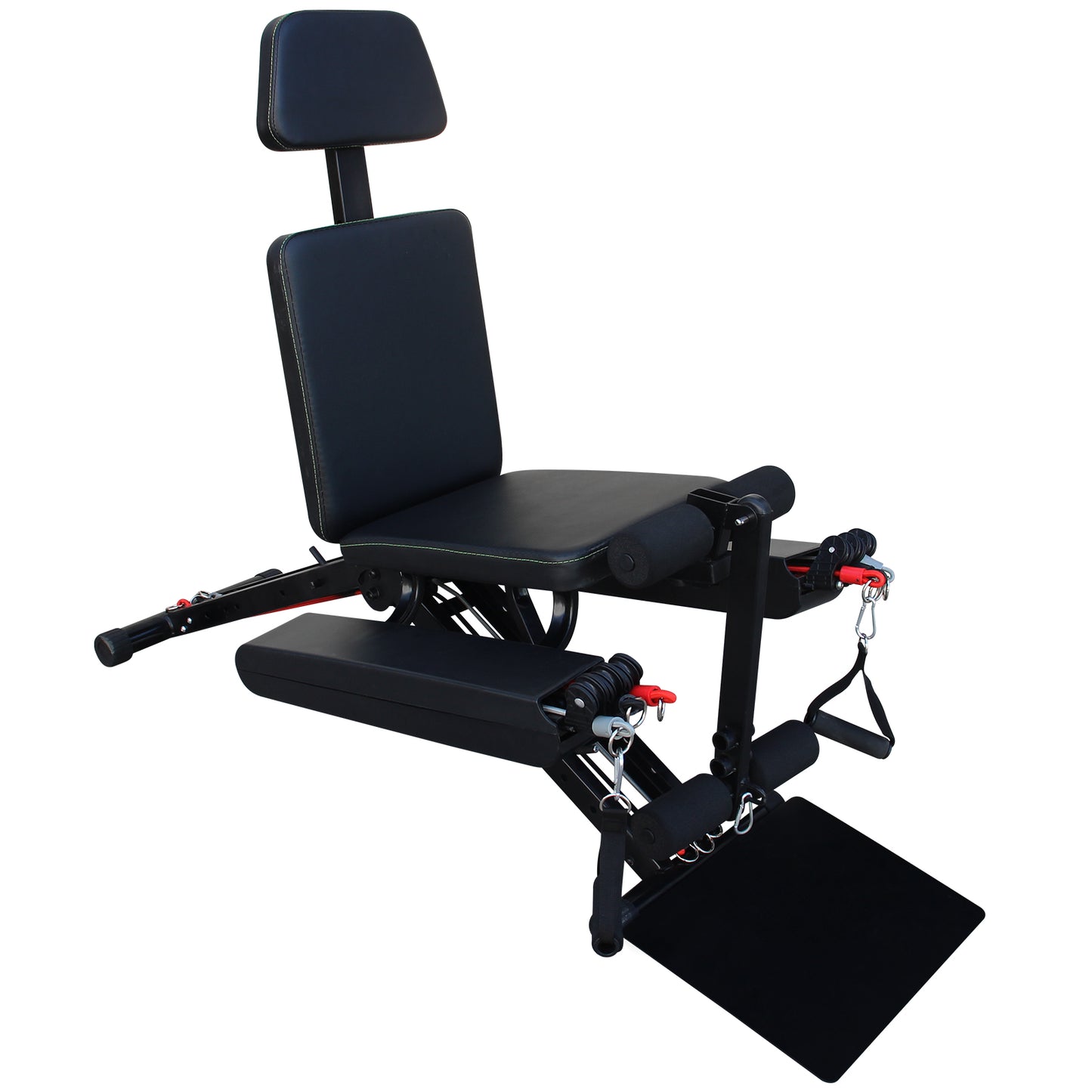 Adjustable Strength Training Bench - Multifunctional Fitness Chair - Black