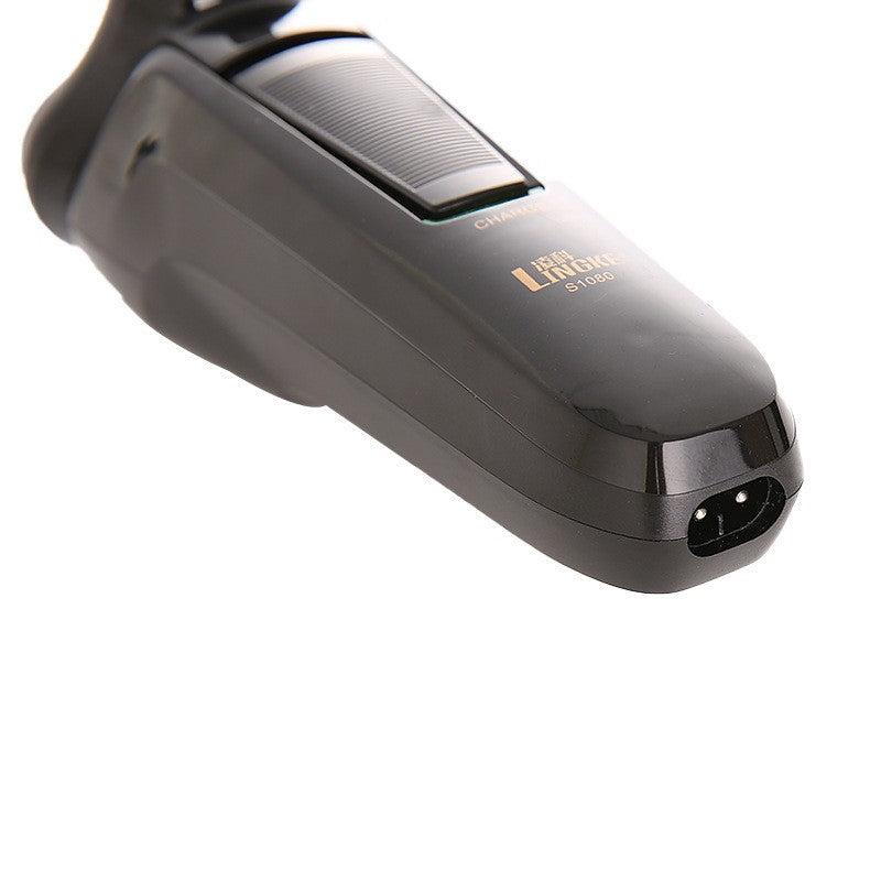 Men's Rechargeable 3-in-1 Waterproof Electric Shaver - Black