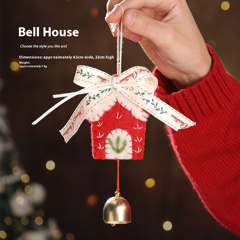 Christmas Hanging Decorations Set - Festive PVC & Plush Ornaments for Holiday Home Decor
