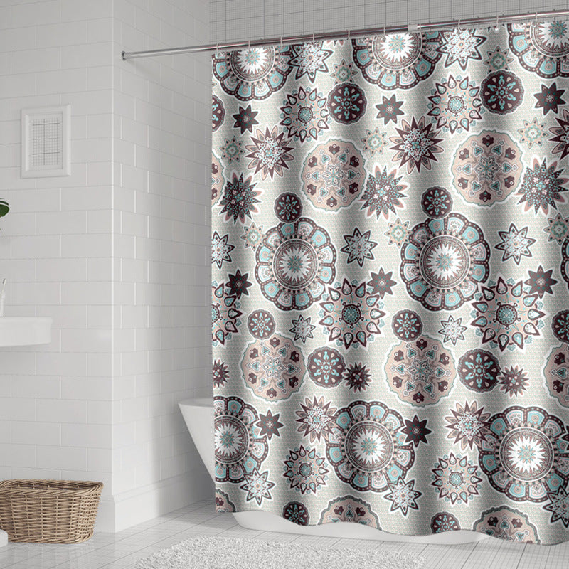 Waterproof Shower Curtain with Thickening Printed Design - Home Bathroom Decor