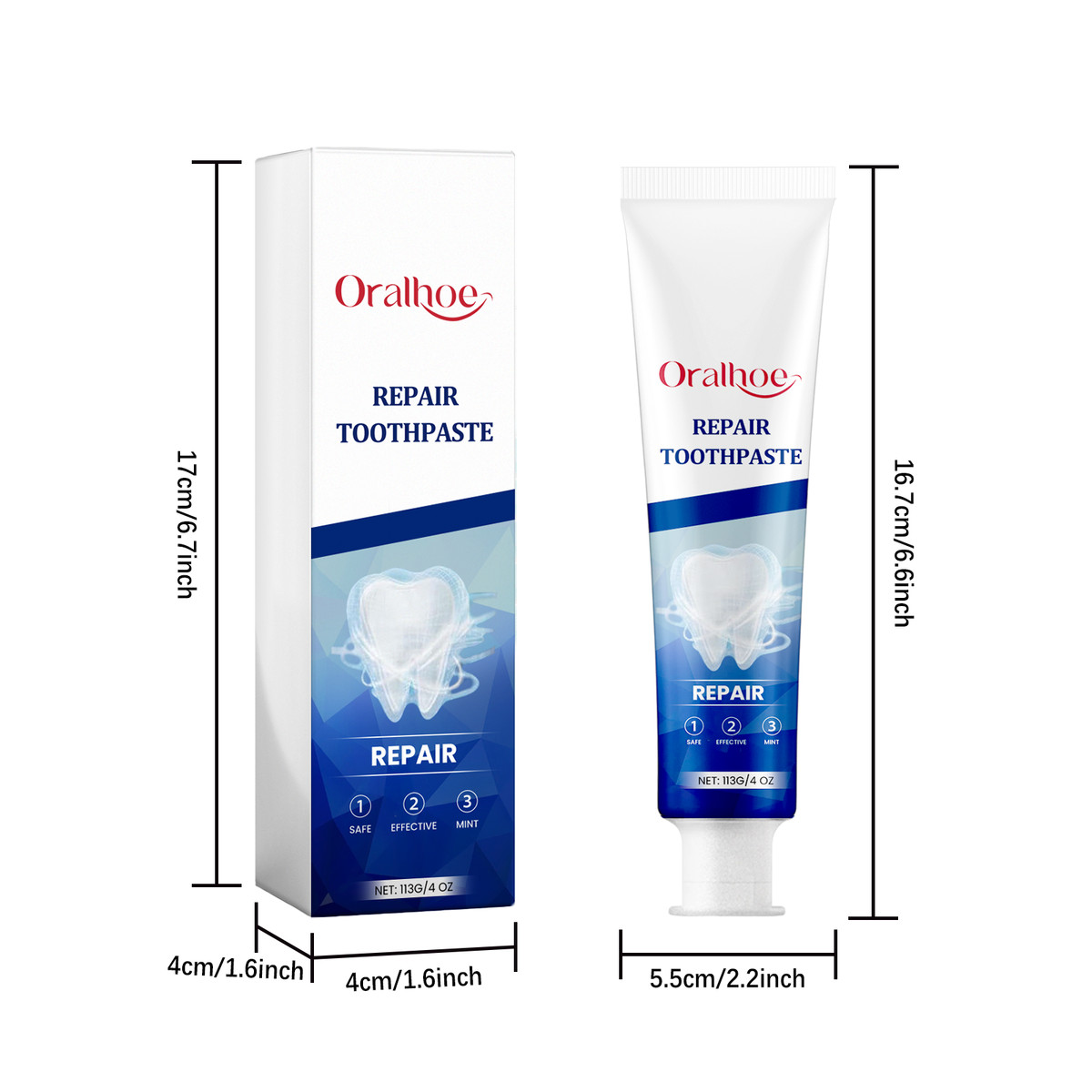 Whitening Toothpaste with Peppermint & Xylitol – 113g