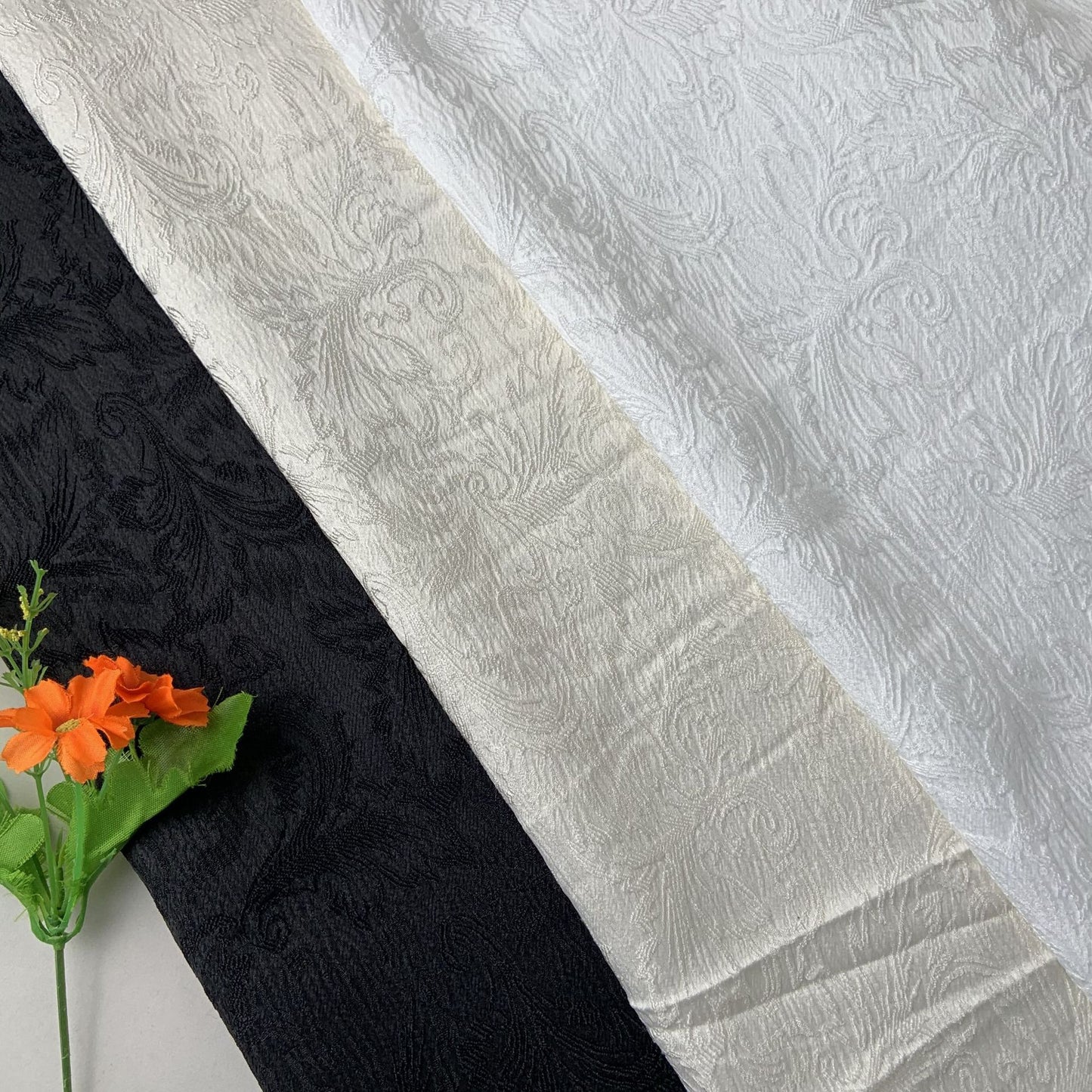 Embossed Silk Jacquard Fabric for Sewing and Upholstery - 145cm Wide
