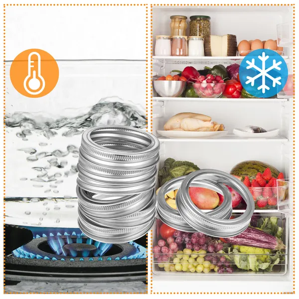 24-Piece Regular Mouth Canning Jar Metal Sealing Rings