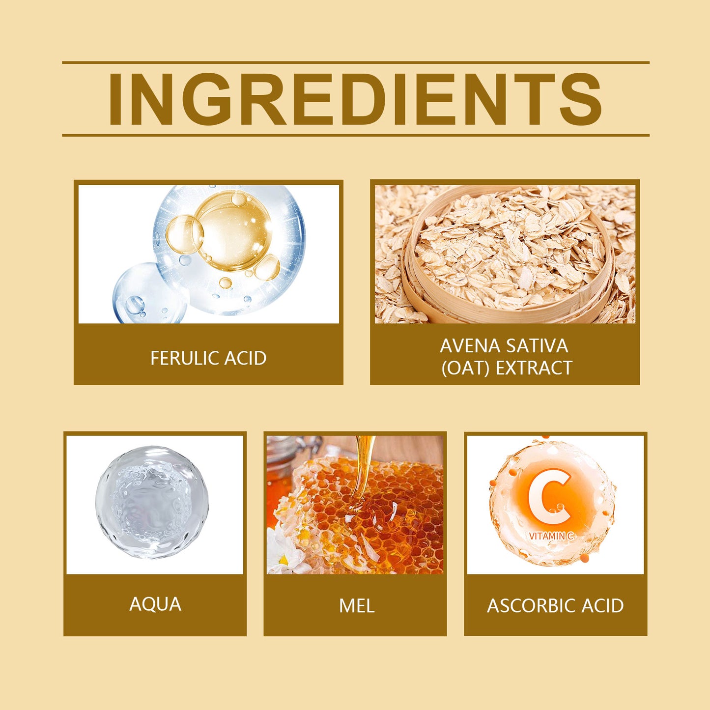 Vitamin C Honey Face Serum - Hydrating & Firming Facial Care 30ml