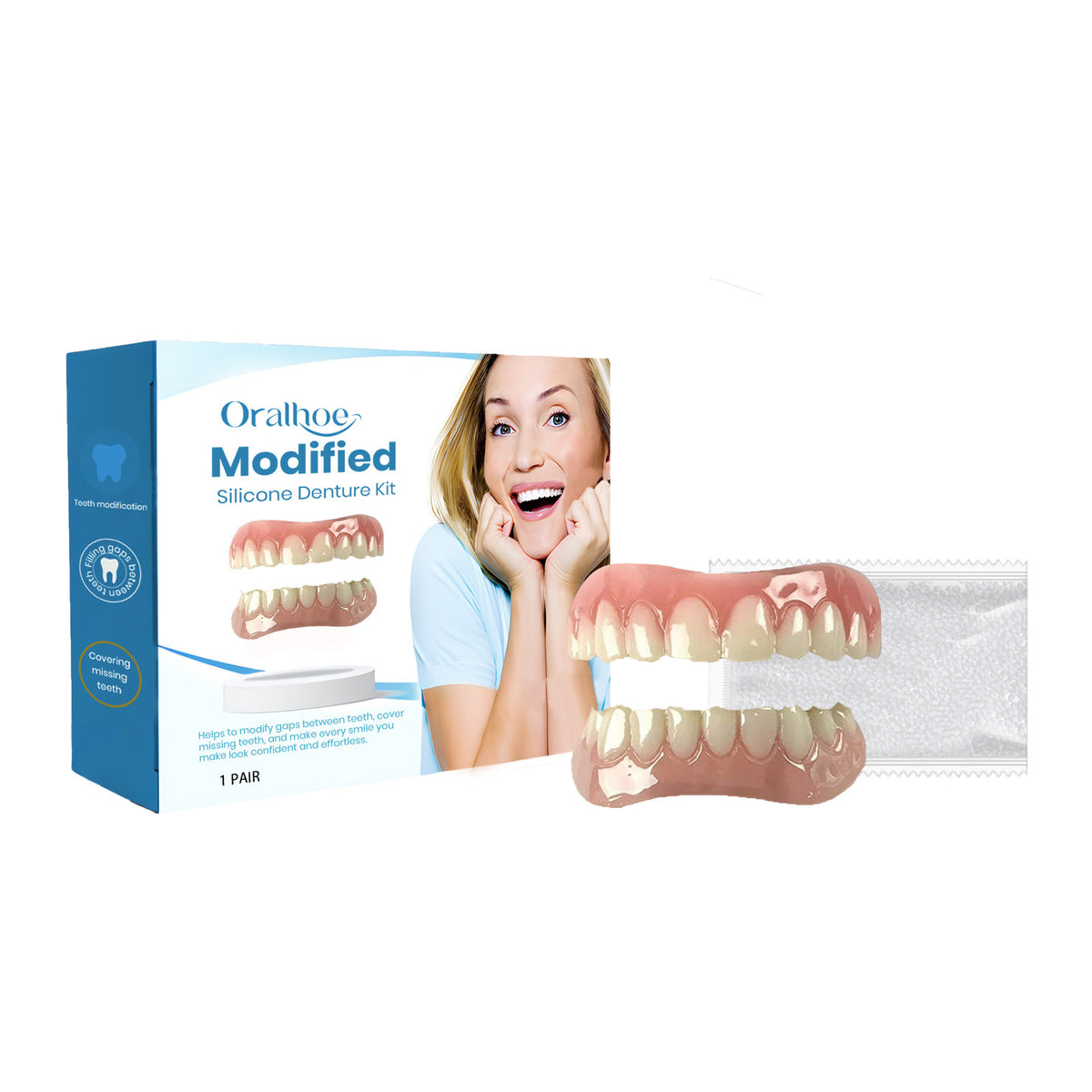 Simple Home Dental Seam Correction False Teeth Set