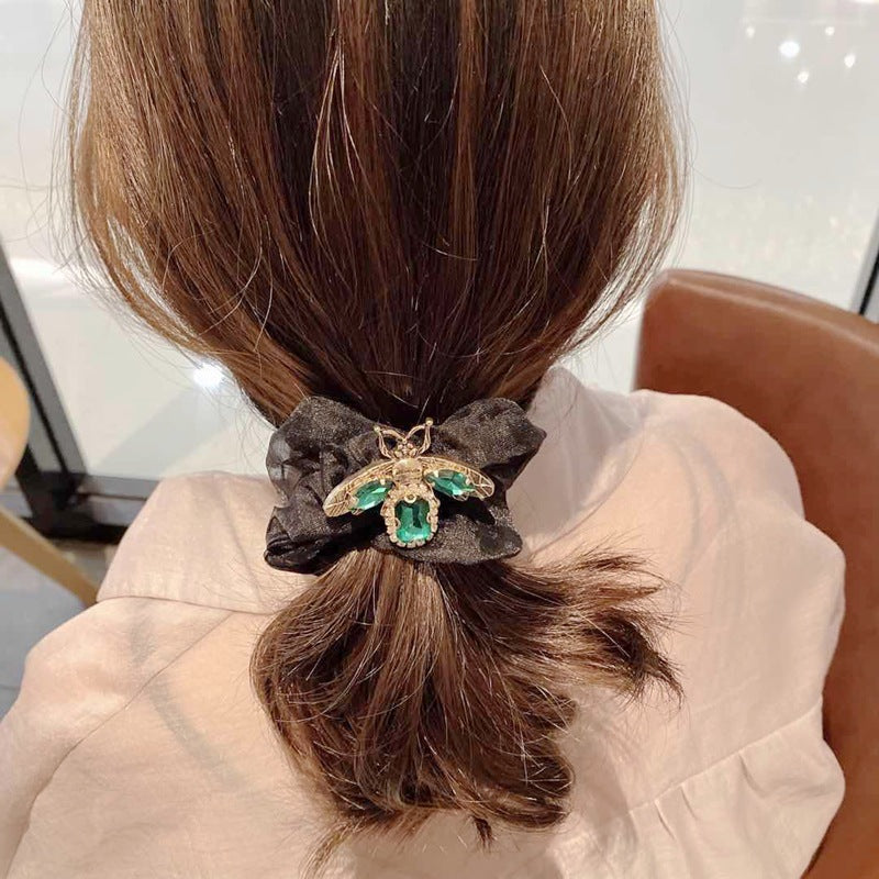 Crystal Bee Hairpin with Rhinestones
