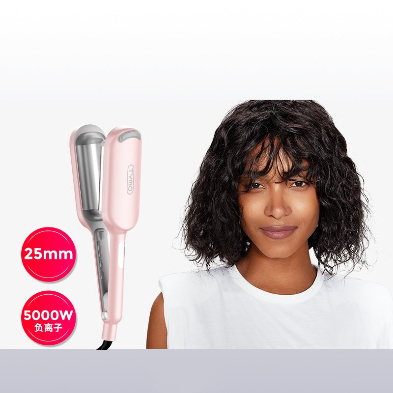 Mini Hair Curler 25mm Anti-Scald Curling Iron with Negative Ions Pink 220V