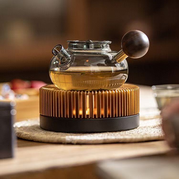 Aluminum Alloy Tea Warmer Base for Heating Candles - Gold, Multiple Sizes