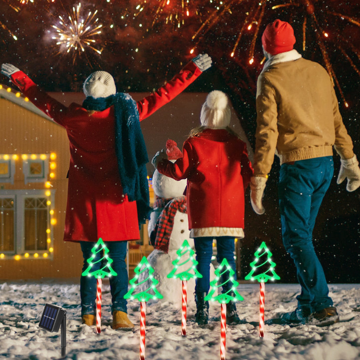 Christmas Outdoor Pathway Lights - 8 Modes, IP44 Waterproof
