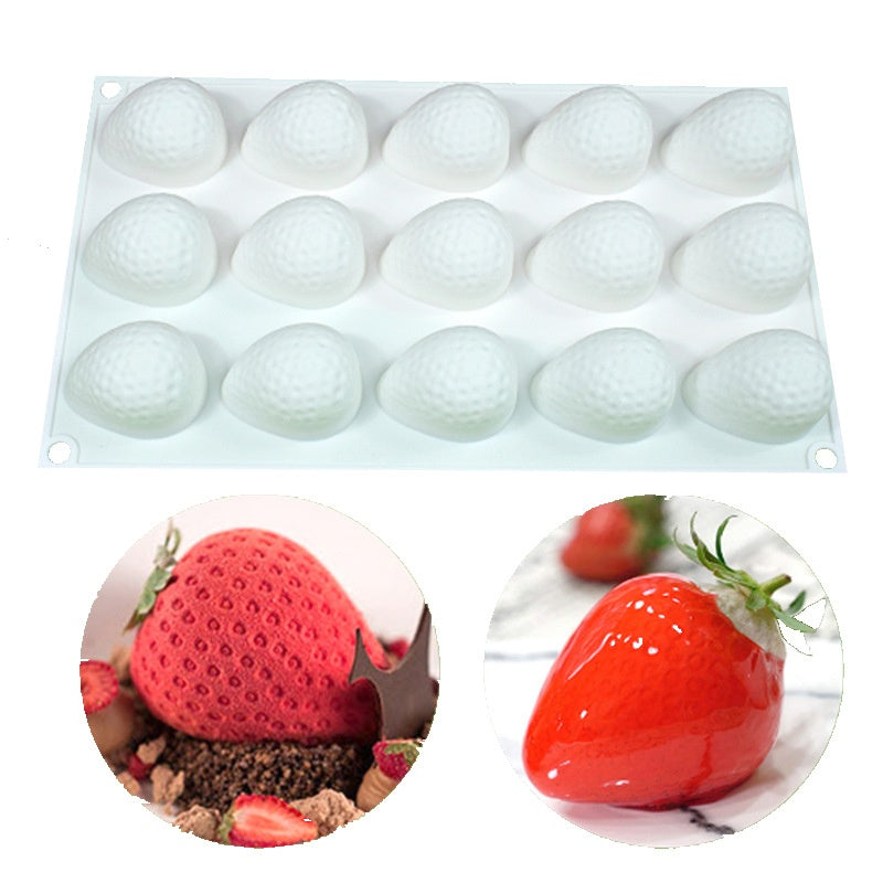 Silicone Fruit Candle Mold for Baking and Crafting - Assorted Shapes & Sizes