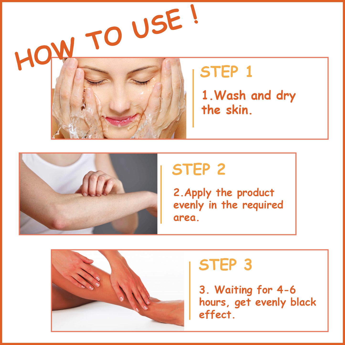 Natural Tanning Gel with Shea & Carrot Oil - Fast Absorbing Body Bronzer