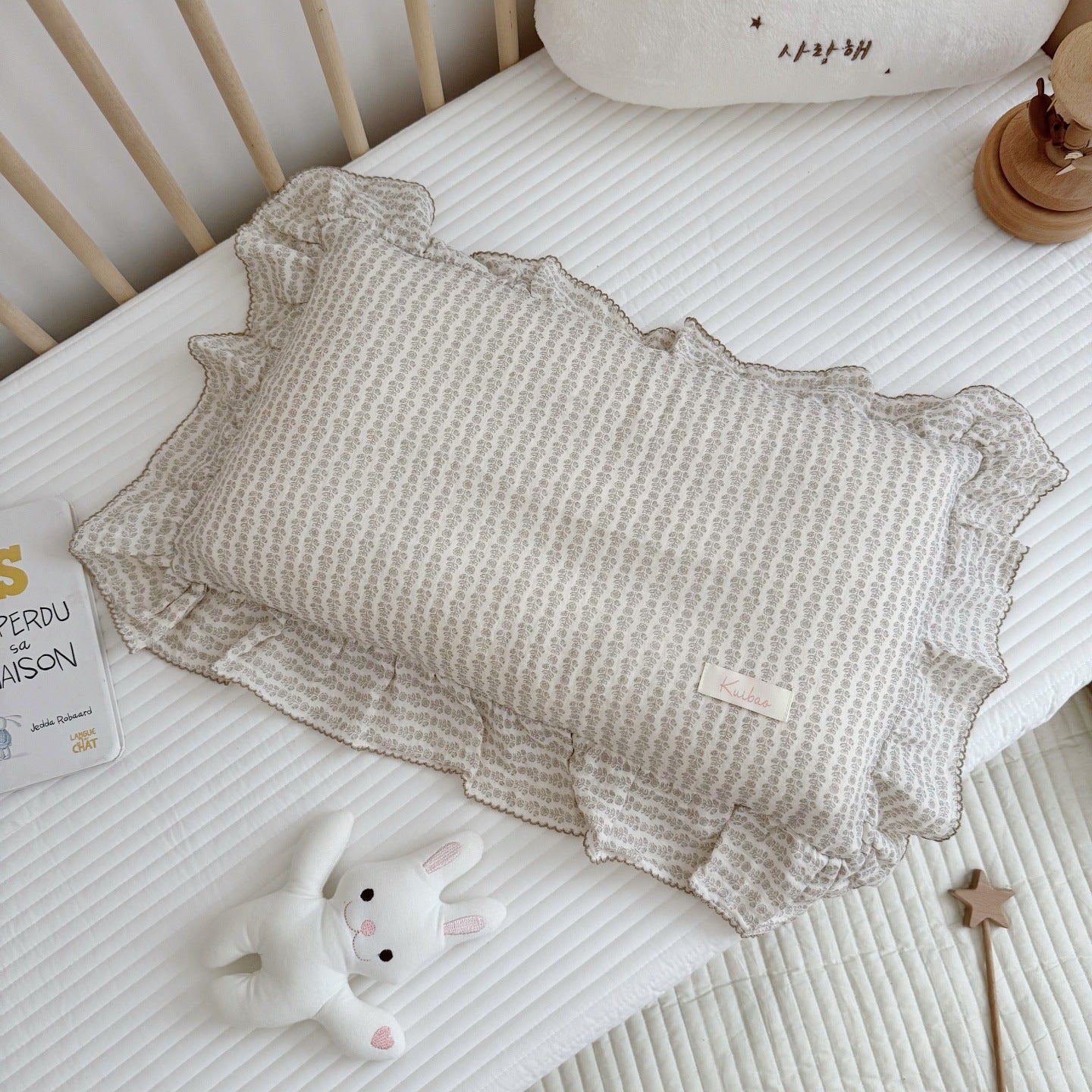 Korean Floral Cotton Gauze Pillowcase - Soft Home Bedding