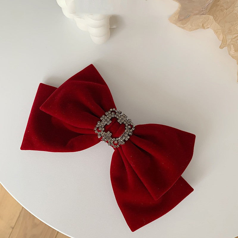 Bow Ribbon Hairpin Female Bang Clip