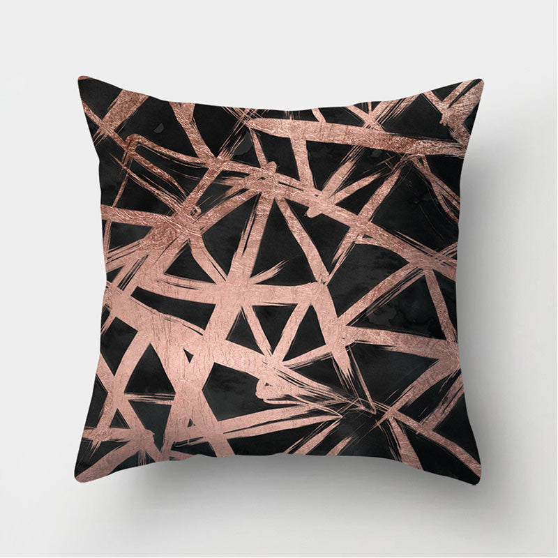 Velvet Leather Cushion Cover Sofa Pillowcase Modern Home Decor 45x45cm