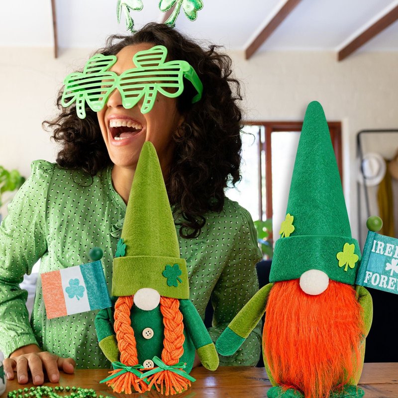 Irish Patrick's Day Green Doll Ornament for Holiday Decor