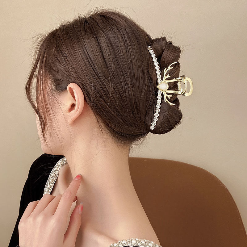 Alloy Antler Hair Claw Clip Large
