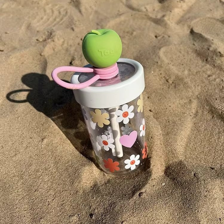 Large Capacity Portable Water Bottle with Straw - Eco-Friendly Drinkware