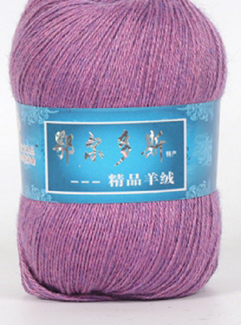 Hand-Knitted Cashmere Yarn for Knitting & Crocheting - Medium Coarse Pure Wool Thread